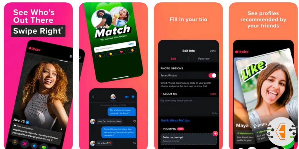 Tinder - افضل برامج شات تعارف للايفون