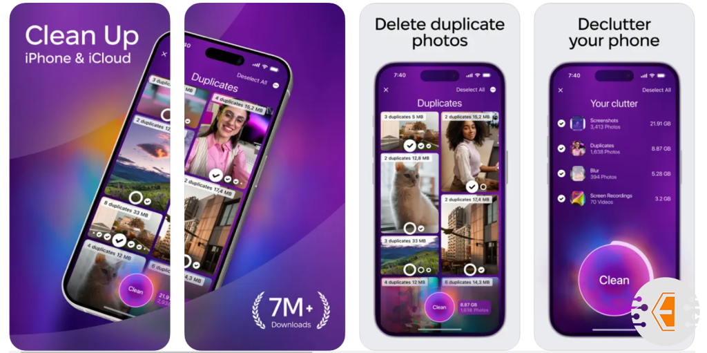 برنامج CleanMy – Phone Storage Cleaner لتنظيم الصور وتنظيف الايفون