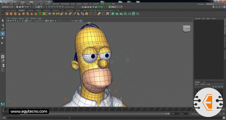 برنامج maya 3d برنامج رسم ثلاثي الابعاد ايجي تكنو